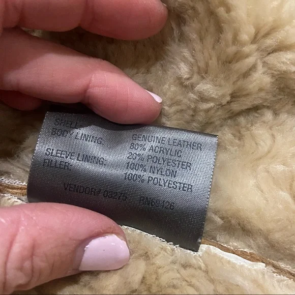 Wilsons Leather Tan Shearling Jacket - Picture 6 of 14